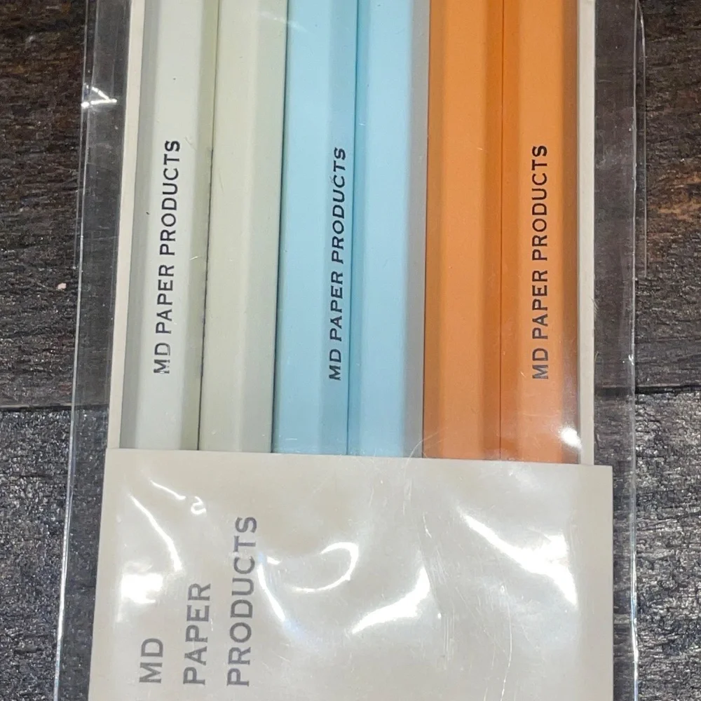 6 DESIGNPHIL MIDORI MD Colored Pencils 35323006 Gray Orange Light Blue‎